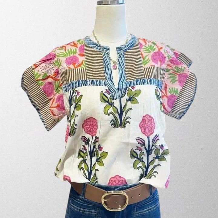 Olivia – Embroidered Boho Blouse