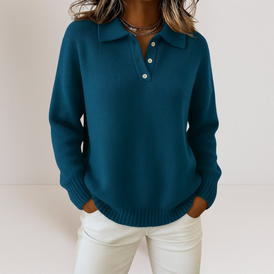Olivia | Soft knitted jumper with collar