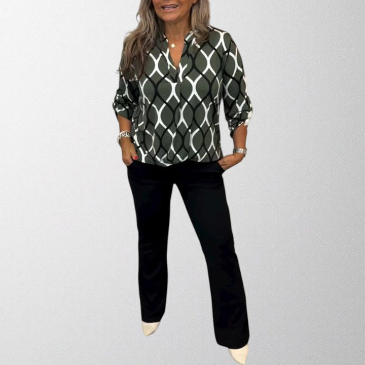 Olivia - Graphic Print Blouse