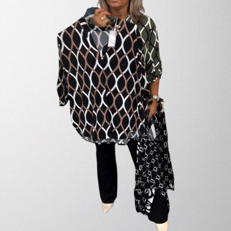 Olivia - Graphic Print Blouse