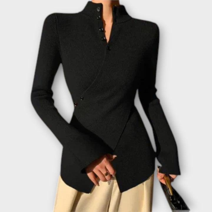 Michiko – Elegant Cotton Knit Jumper