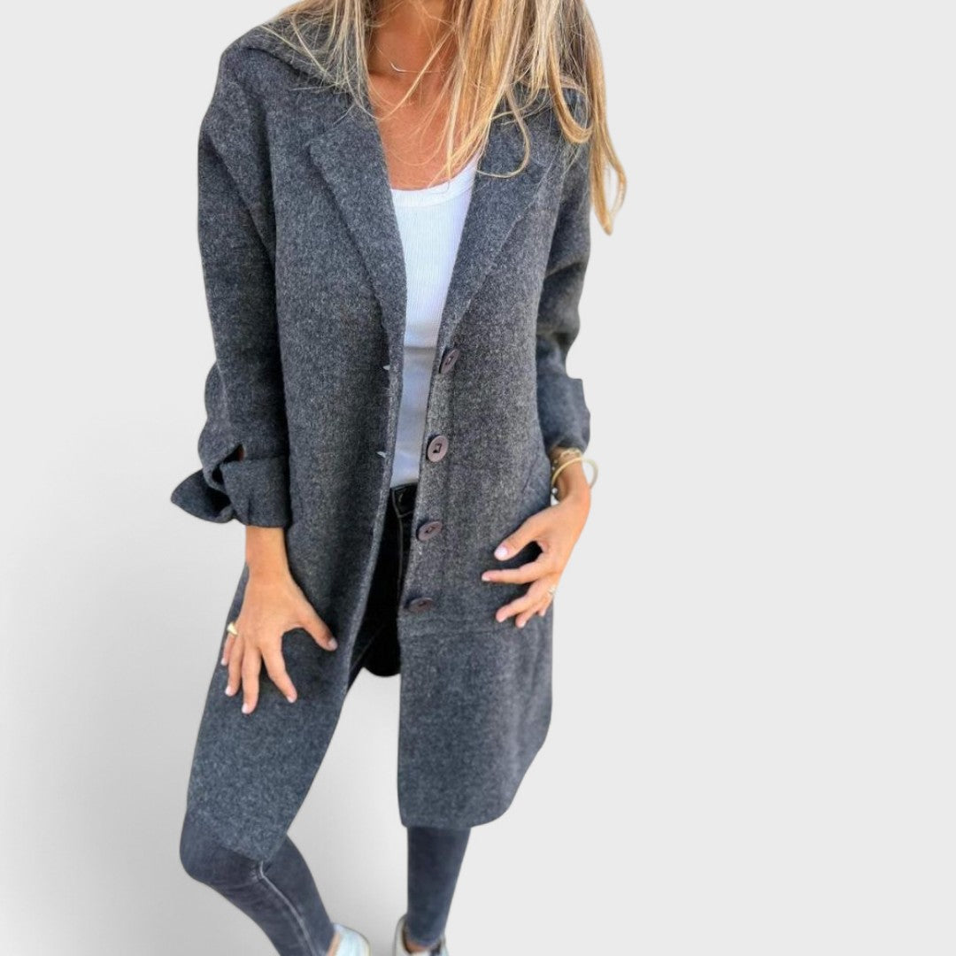 Olivia | Casual Long Lapel Coat