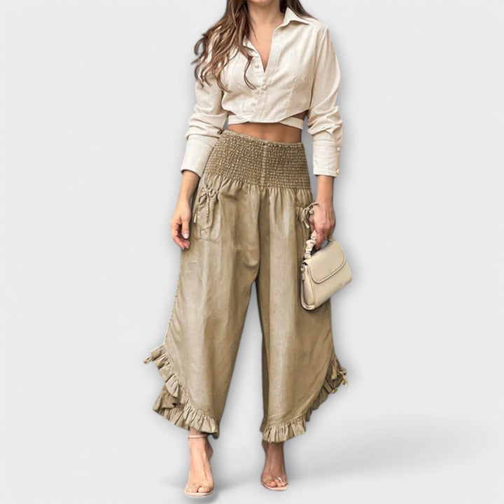 Jaya - Relaxed Linen Trousers with Stylish Creases