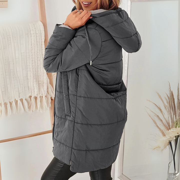 YILA | Casual Quilted Coat With Hood