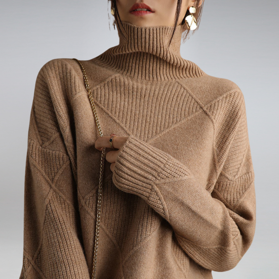 Adelle™ | Comfortable High Neck Jumper