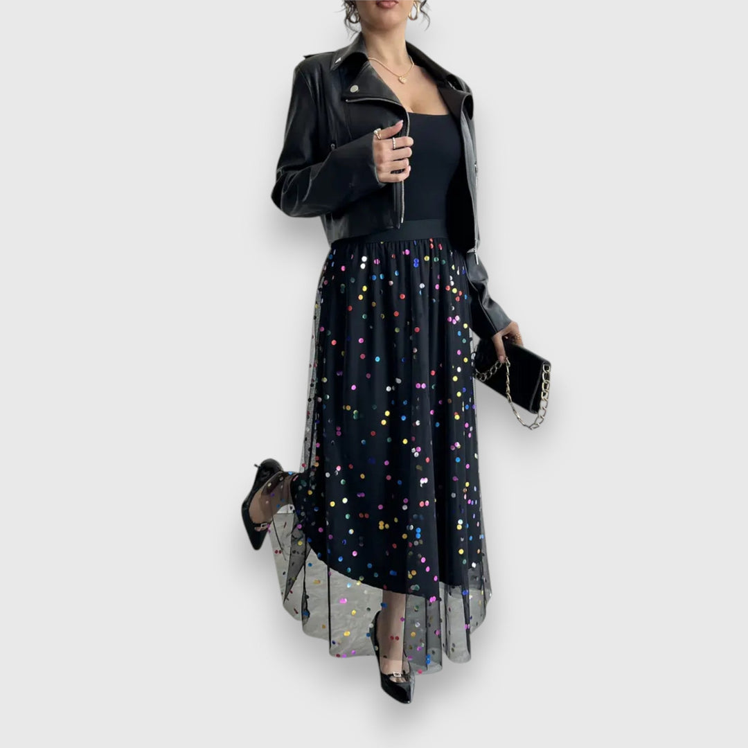 Leonie – Colorful Polka Dot Skirt