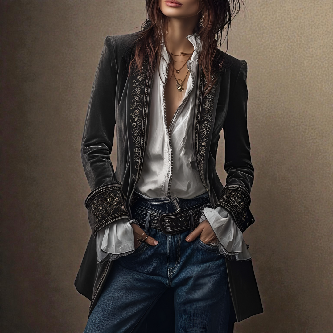 Nuria | Elegant velvet jacket