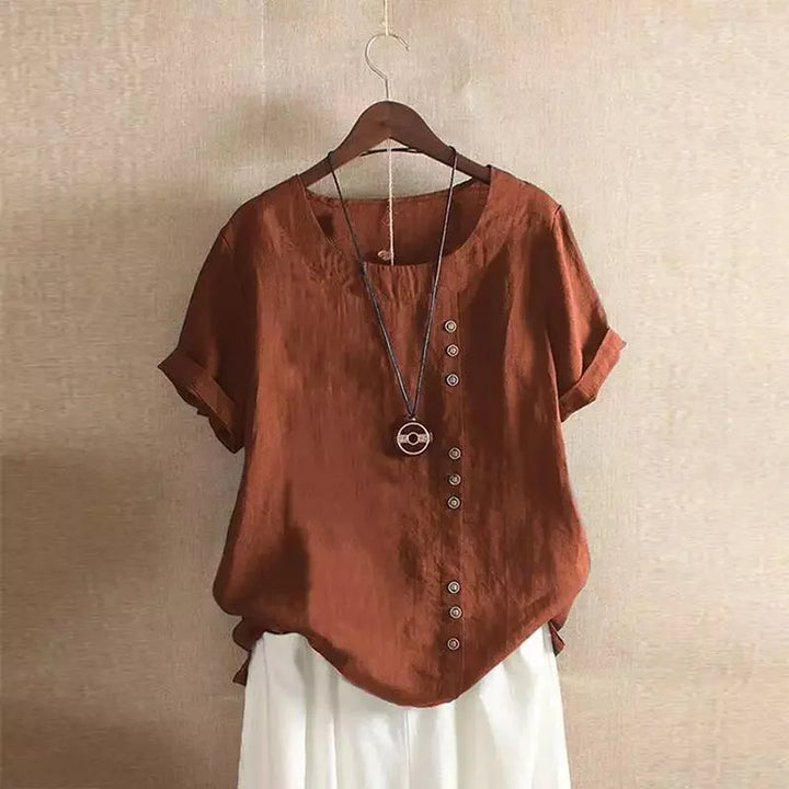 Amelia Cotton & Linen Blouse