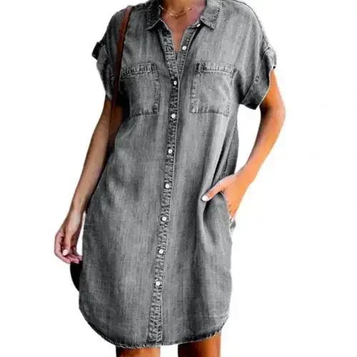 The Eleanor Comfort Denim Dress