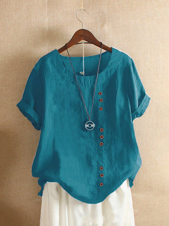 Amelia Cotton & Linen Blouse