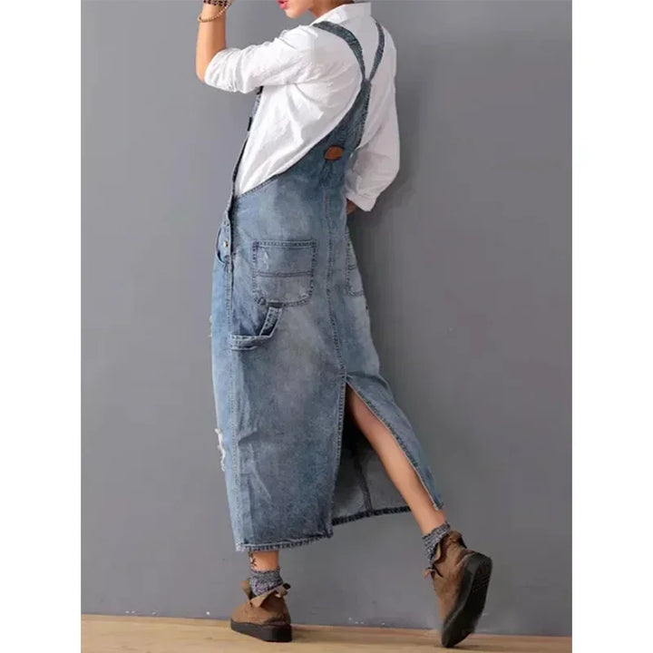 Charlotte Vintage Denim Overall Dress
