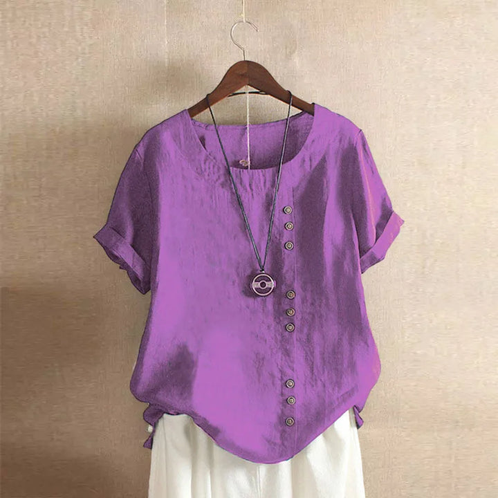 Amelia Cotton & Linen Blouse