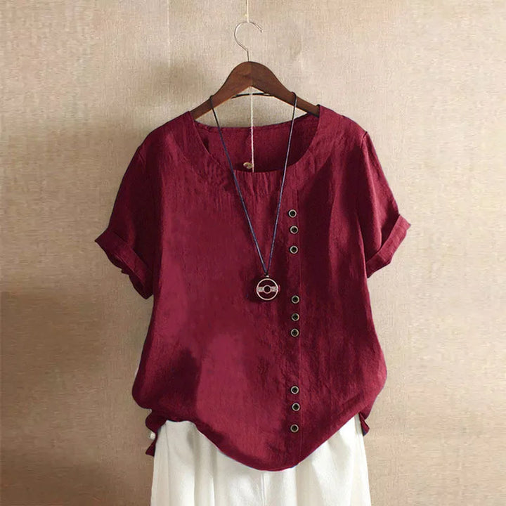 Amelia Cotton & Linen Blouse