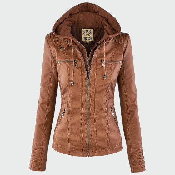 Gia | Leather Biker Jacket