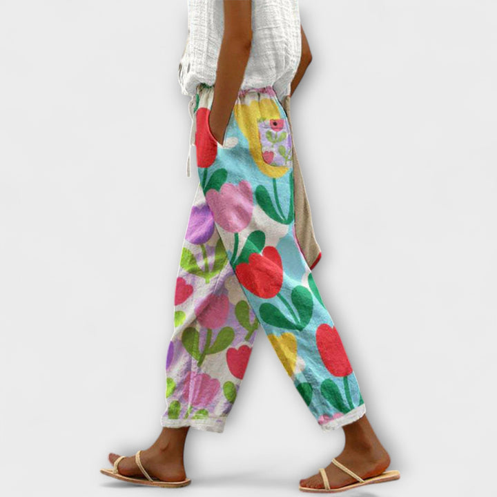 Airish – Distinctive Printed Casual Button Pants